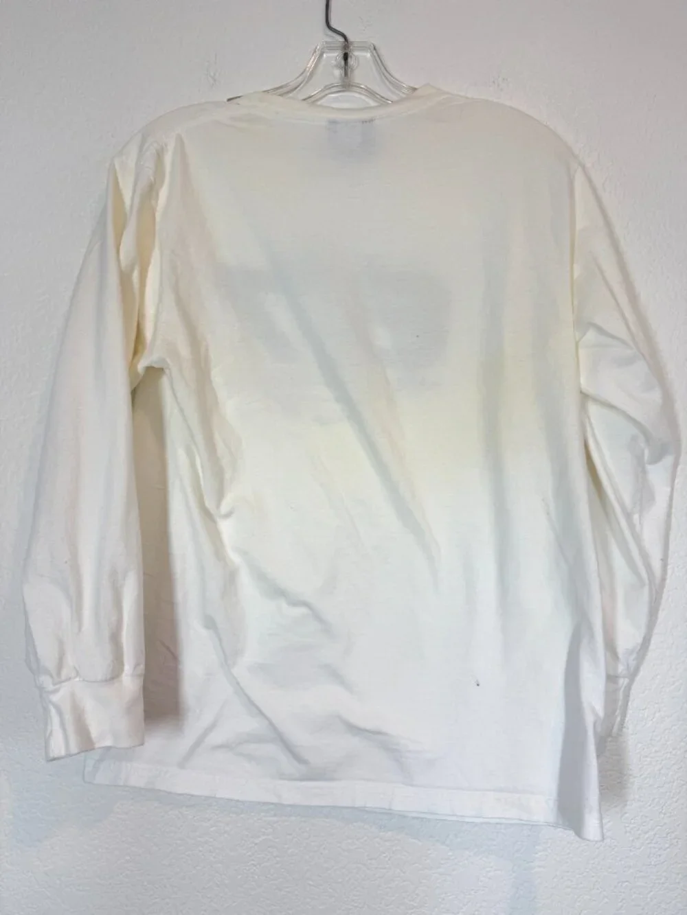 Polo Jeans Ralph Lauren Shirt Long Sleeve White Six Seven Logo Medium Vintage